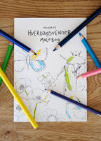 Hverdagsvenner Malebog, 24 sider —  100% genbrugspapir